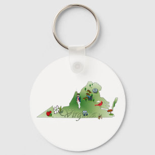 Porte-clés Virginia Keychain