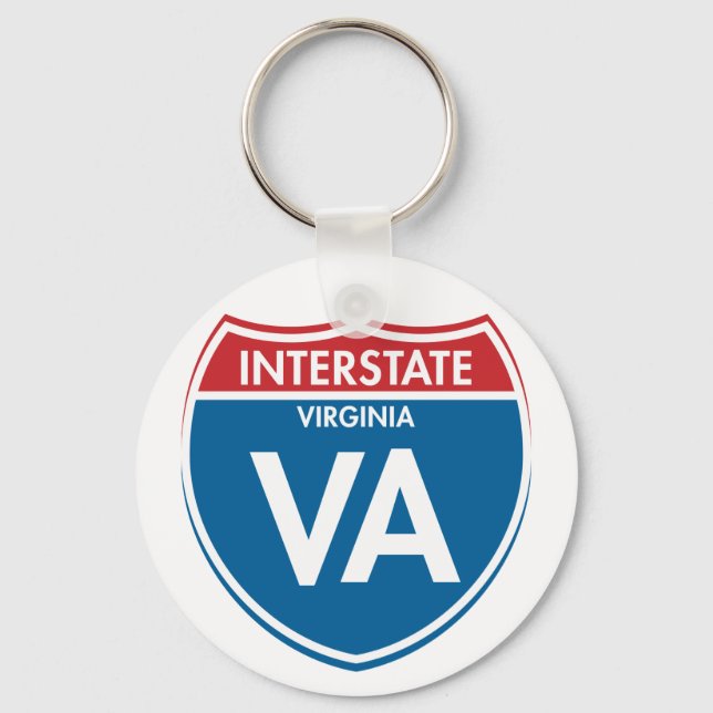 Porte-clés Virginie Interstate VA (Recto)