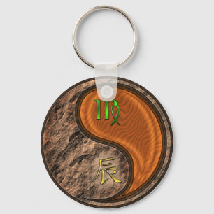 Porte-clés Virgo & Wood Dragon