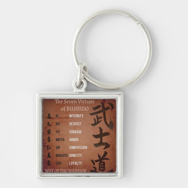 PORTE-CLÉS VIRTUES DE BUSHIDO (Devant)
