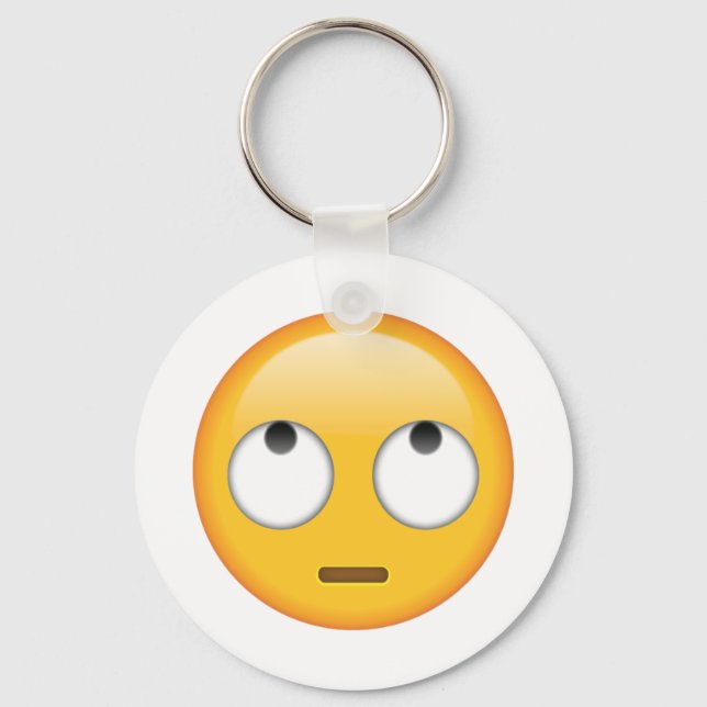 Porte-clés Visage avec les yeux roulants - Emoji (Recto)