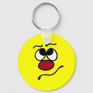 Porte-clés Visage confus Grumpey