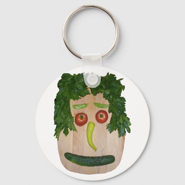 Porte-clés Visage de Veggie (Recto)