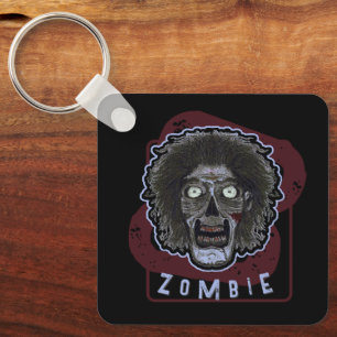 Porte-clés Visage de Zombie
