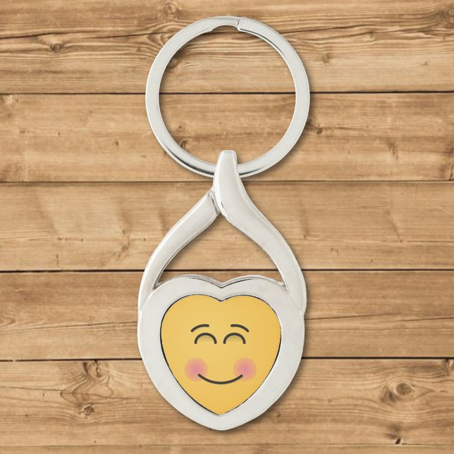 Porte-clés Visage souriant aux yeux souriants (Créateur téléchargé)