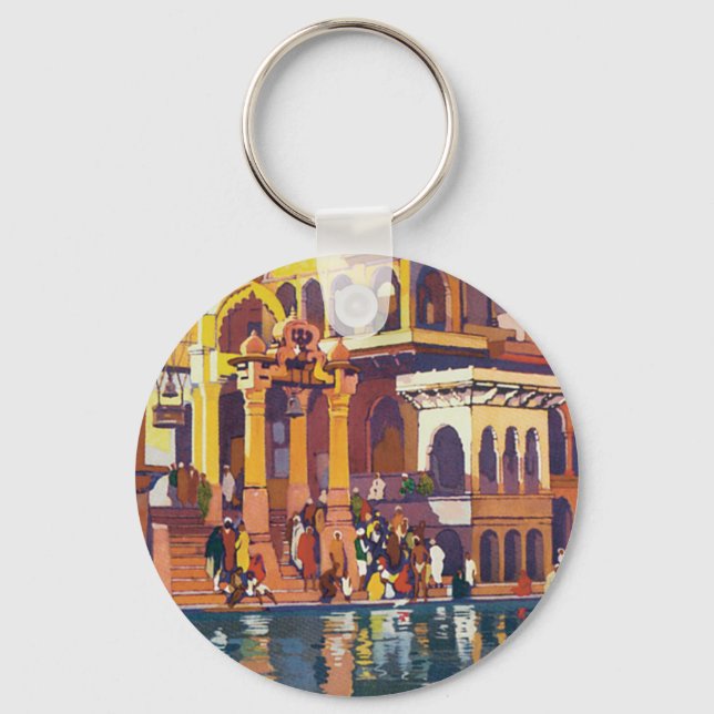 Porte-clés Visiter l'Inde ~ Muttra (Recto)