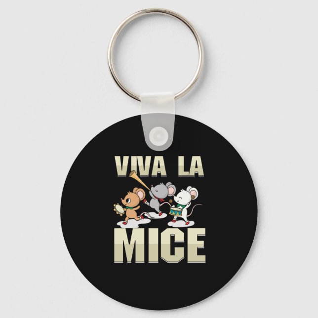 Porte-clés Viva La Mice Souris Rat Amoureux des animaux Anima (Recto)