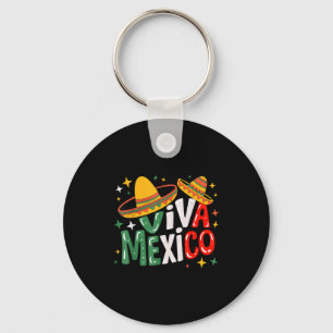 Porte-clés Vive le Mexique fillettes garçons drapeau mexicain