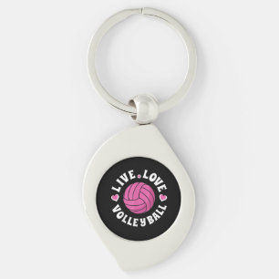 Porte-clés Vivez Amour Volleyball Pour Femmes Filles Volleyba