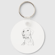 Porte-clés Vizsla – Cadeau minimaliste de porte-cl