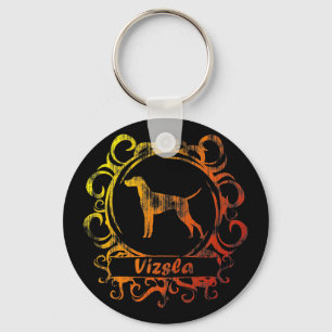 Porte-clés Vizsla patiné chic