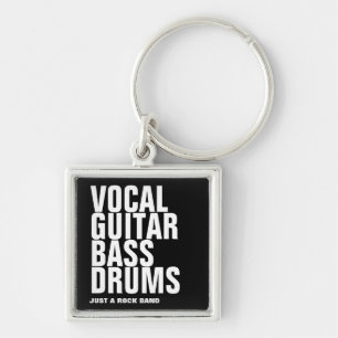 Porte-clés vocale, guitare, basse, batterie... rock
