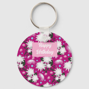 Porte-clés Vœux d'anniversaire personnalisés et sur mesure