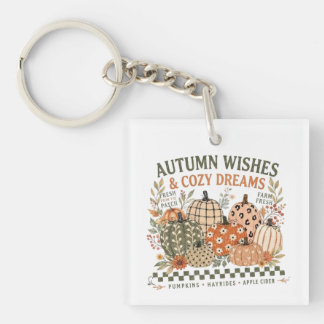 Porte-clés Vœux d'automne et rêves douillets