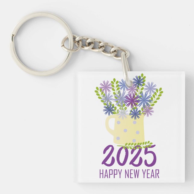 Porte-clés Vœux de Nouvel An 2025 (Devant)