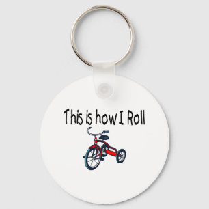 Porte-clés Voici Comment je roule (Tricycle Rouge)