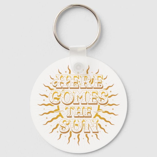 Porte-clés Voici Le Porte - clé Du Bouton Soleil (Recto)