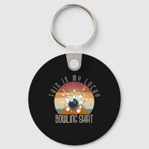 Porte-clés Voici Mon Lucky Bowling Shirt Bowler Cadeau Retro