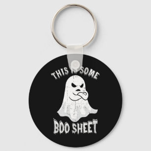 Porte-clés Voici Une Petite Feuille De Boite Halloween Ghost