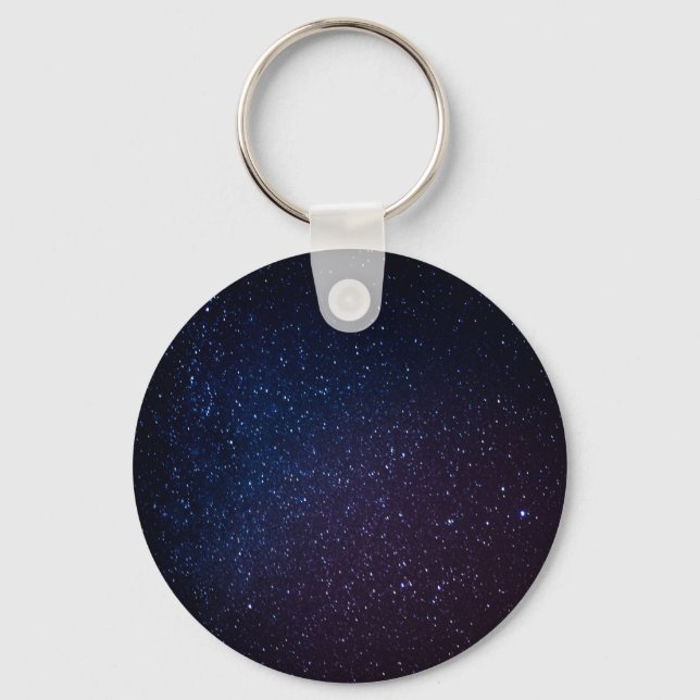 Porte-clés Voie Lactée étoiles ciel nocturne (Recto)