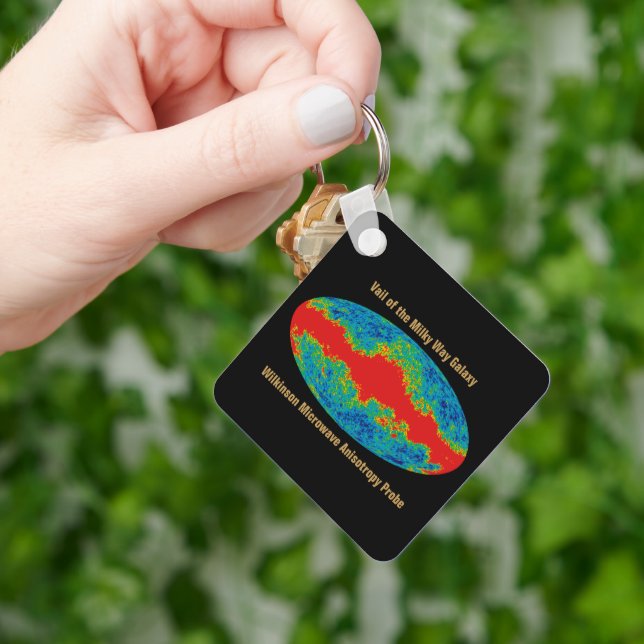Porte-clés Voile Galaxy Voie Lactée sur l'univers WMAP (main)