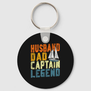 Porte-clés Voilier à voile rétro vintage mari papa capitaine