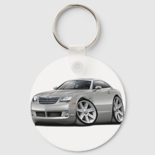 Porte-clés Voiture argentée de courant perturbateur