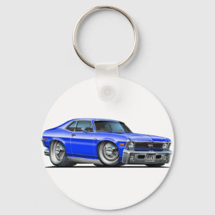 Porte-clés Voiture bleu Chevy Nova