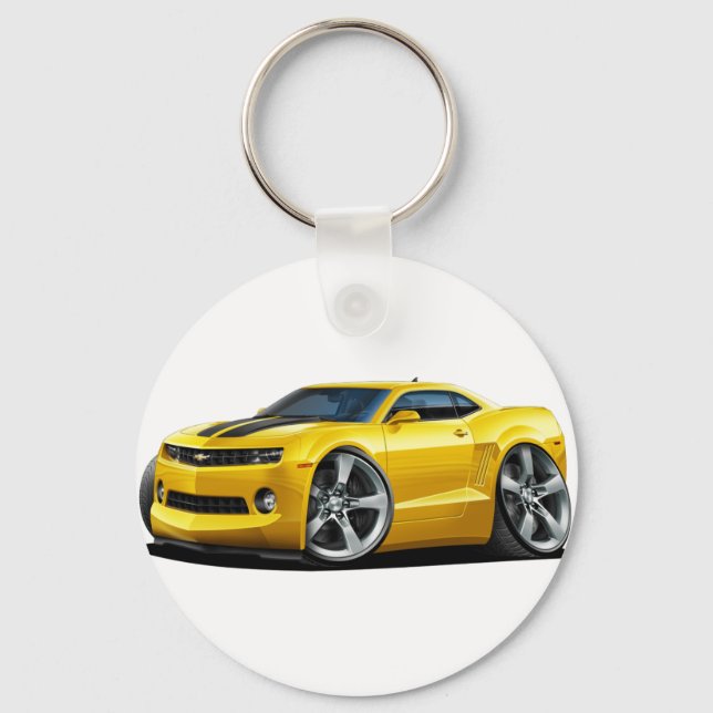Porte-clés Voiture Camaro Jaune-Noire 2010-12 (Recto)