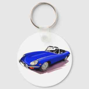 Porte-clés Voiture de bleu de Jaguar XKE