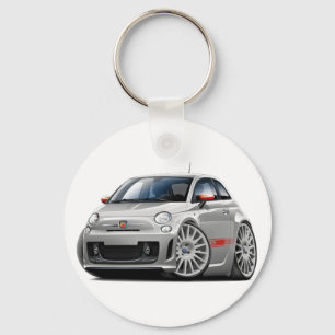 Porte-clés Voiture de gris de Fiat 500 Abarth