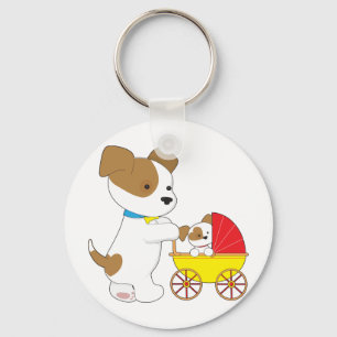 Porte-clés Voiture d'enfant mignonne de chiot