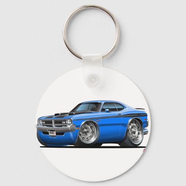 Porte-clés Voiture Dodge Demon Blue (Recto)