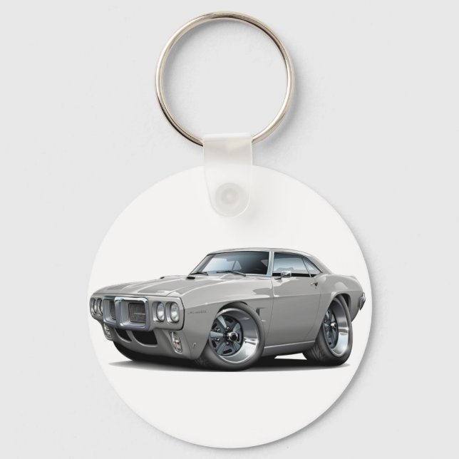 Porte-clés Voiture en argent Firebird 1969 (Recto)