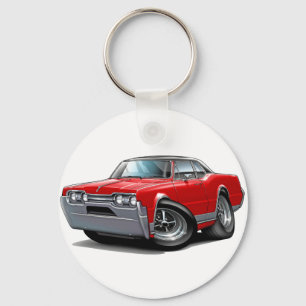 Porte-clés Voiture rouge-noir 1967 Olds Cutlass