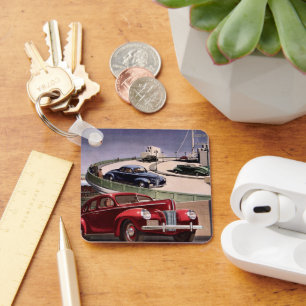 Porte-clés Voitures Anciennes, Road Trip de Berlines Classiqu