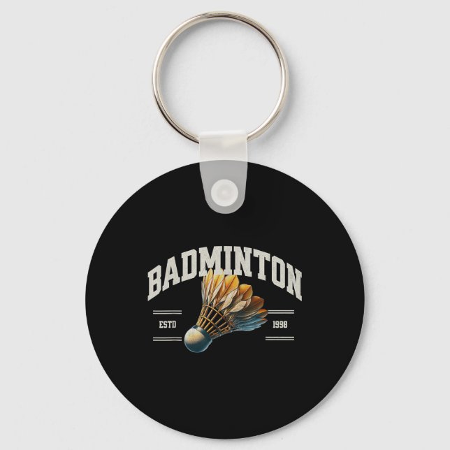 Porte-clés Volant de badminton (Recto)