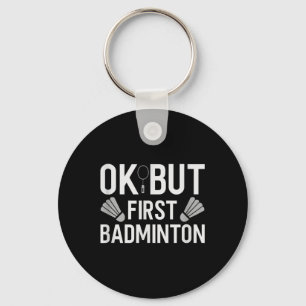 Porte-clés Volant de badminton Raquette Joueur de badminton 2