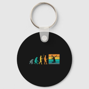 Porte-clés Volant de badminton rétro évolution badminton vint