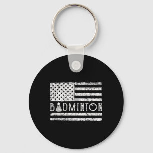 Porte-clés Volants de badminton américains drapeau USA drôle