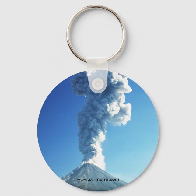 Porte-clés Volcan Colima, Jalisco, Mexique (Recto)