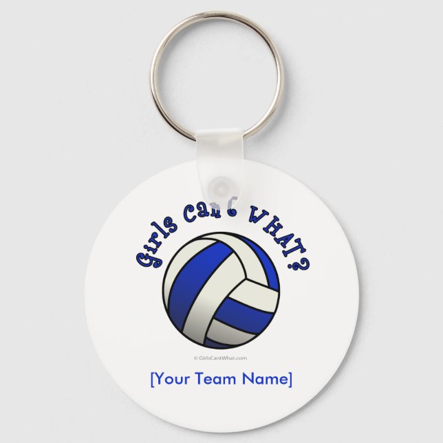 Porte-clés Volley-ball bleu (Recto)