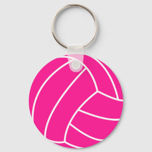 Porte-clés Volley rose chaud
