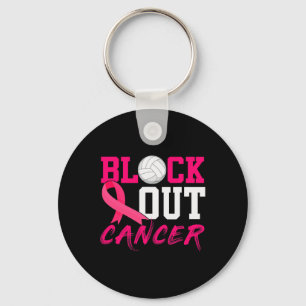 Porte-clés Volleyball Cancer du sein Sensibilisation Bloquer 