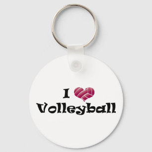 Porte-clés Volleyball du coeur I (rouge)