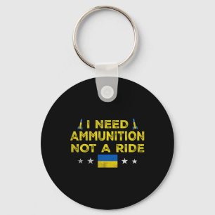 Porte-clés Volodymyr Zelensky J'ai besoin de munitions, pas d