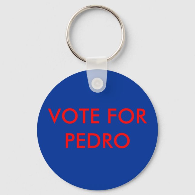 PORTE-CLÉS VOTE POUR PEDRO (Recto)