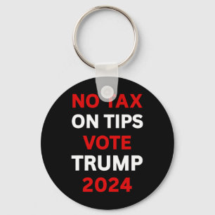Porte-clés Vote sur la taxe sur les pourboires Trump 2024 Rep
