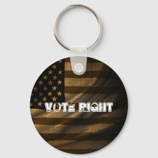 Porte-clés Votez droite