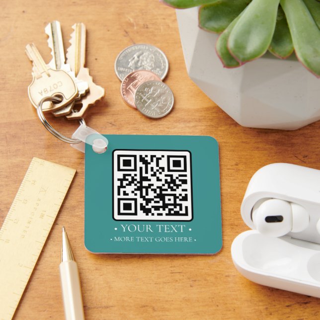 Porte-clés Votre code QR d'entreprise (Bureau)